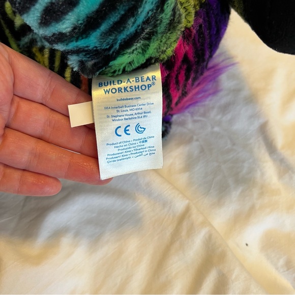 Build-A-Bear Rainbow Zebra Plush - Picture 4 of 6